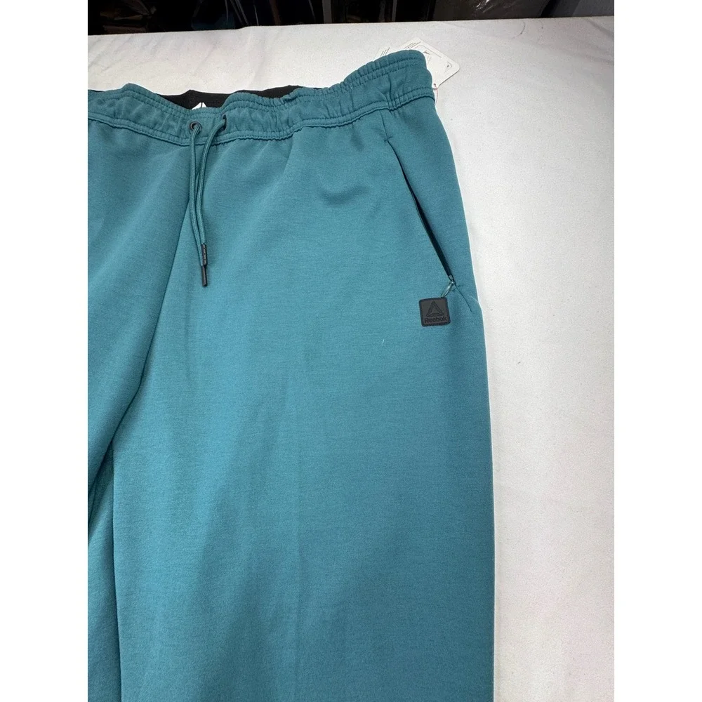 Reebok‎ RBK Flow Jogg W3 Mens 2XL Balsam Teal Straight Leg Jogger Pants NWT